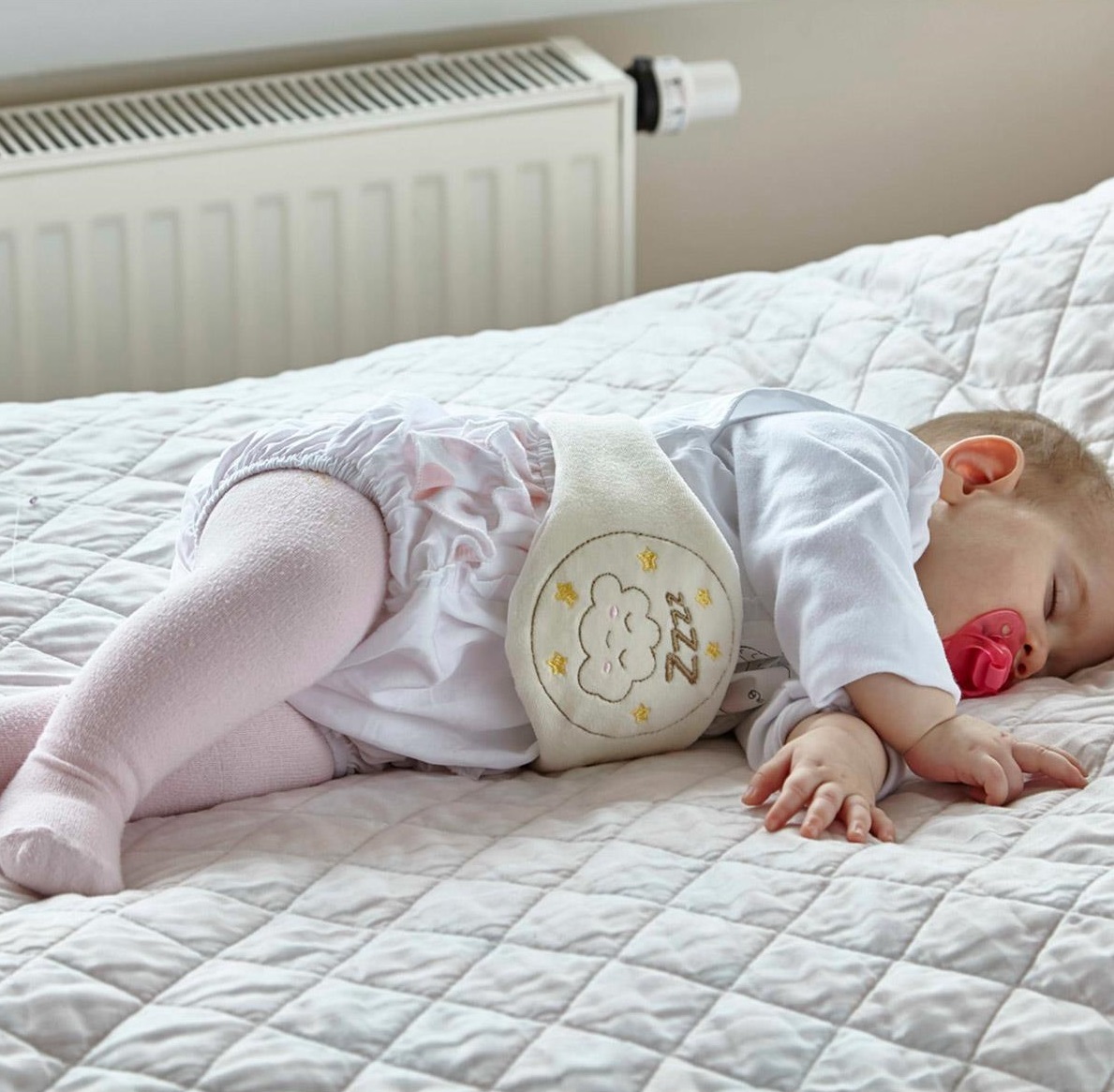 حزام بيبي جيم لتخفيف الغازات برائحة بذور الكرز، رمادي رقم 429 - 4