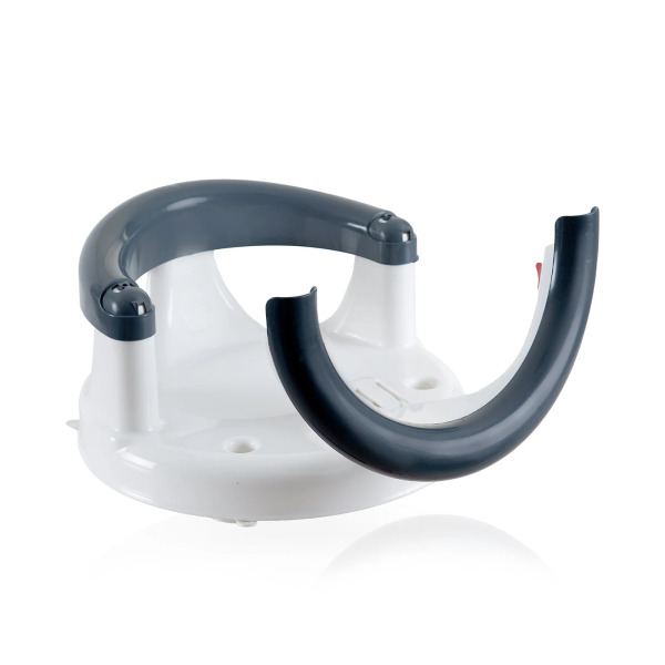 مقعد استحمام ورضاعة بيبي جيم بفتحة جانبية، لون أنثراسيت - 3