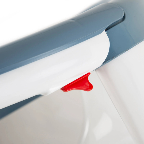 مقعد استحمام وإطعام بيبي جيم ذو الفتحة الجانبية، لون نيلي - 4