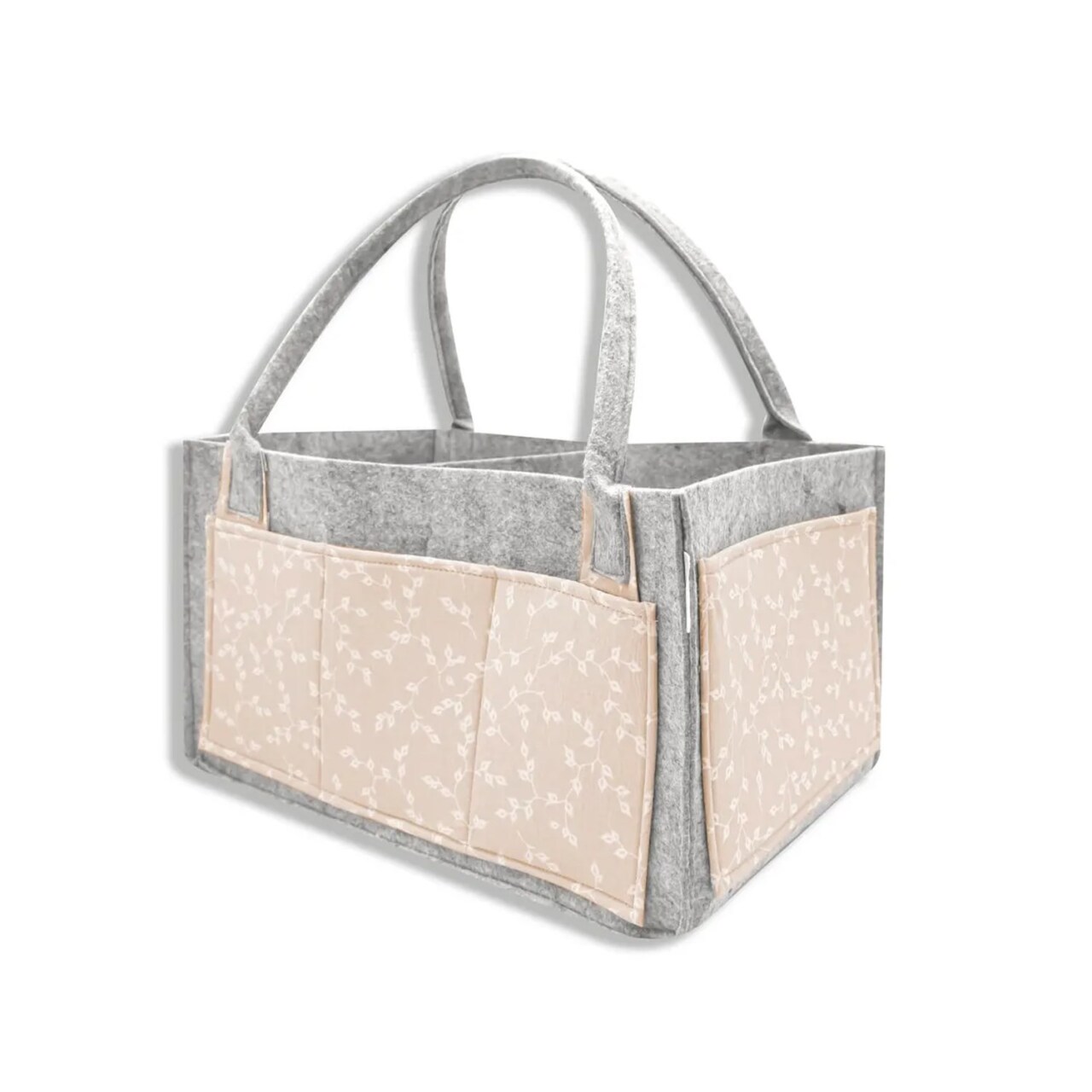 حقيبة العناية بالأم والطفل من اللباد من بيبي جيم، رقم 772، لون زهرة السلمون - 1