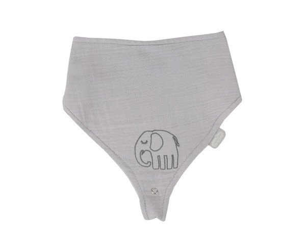 BabyJem Emzik Askılı Müslin Önlük 837 Gri - 2