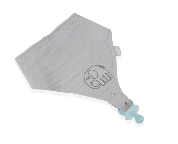 BabyJem Emzik Askılı Müslin Önlük 837 Gri - 3