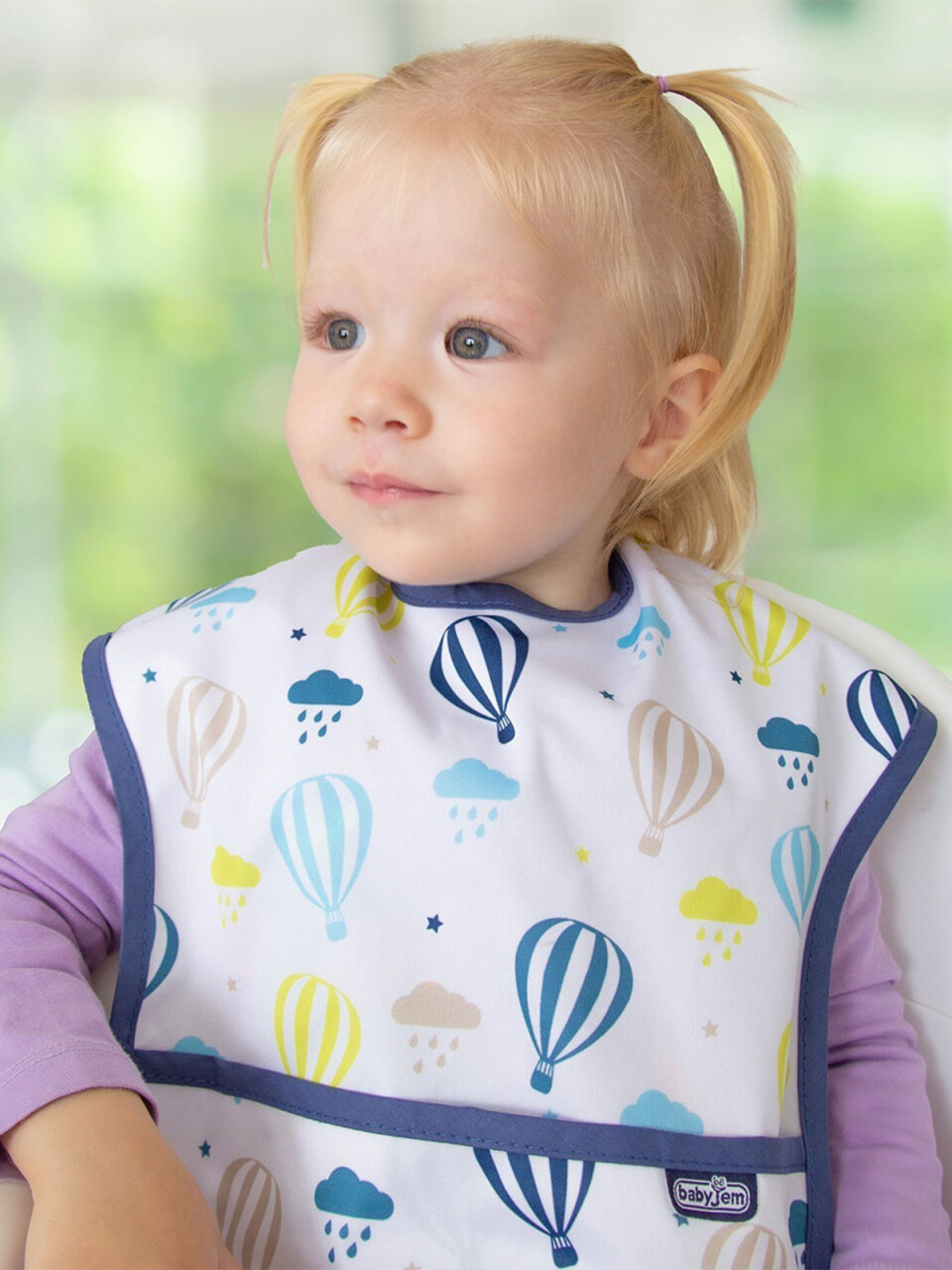 BabyJem Baskılı BLW Kolsuz Önlük 788 Balon Desen - 3