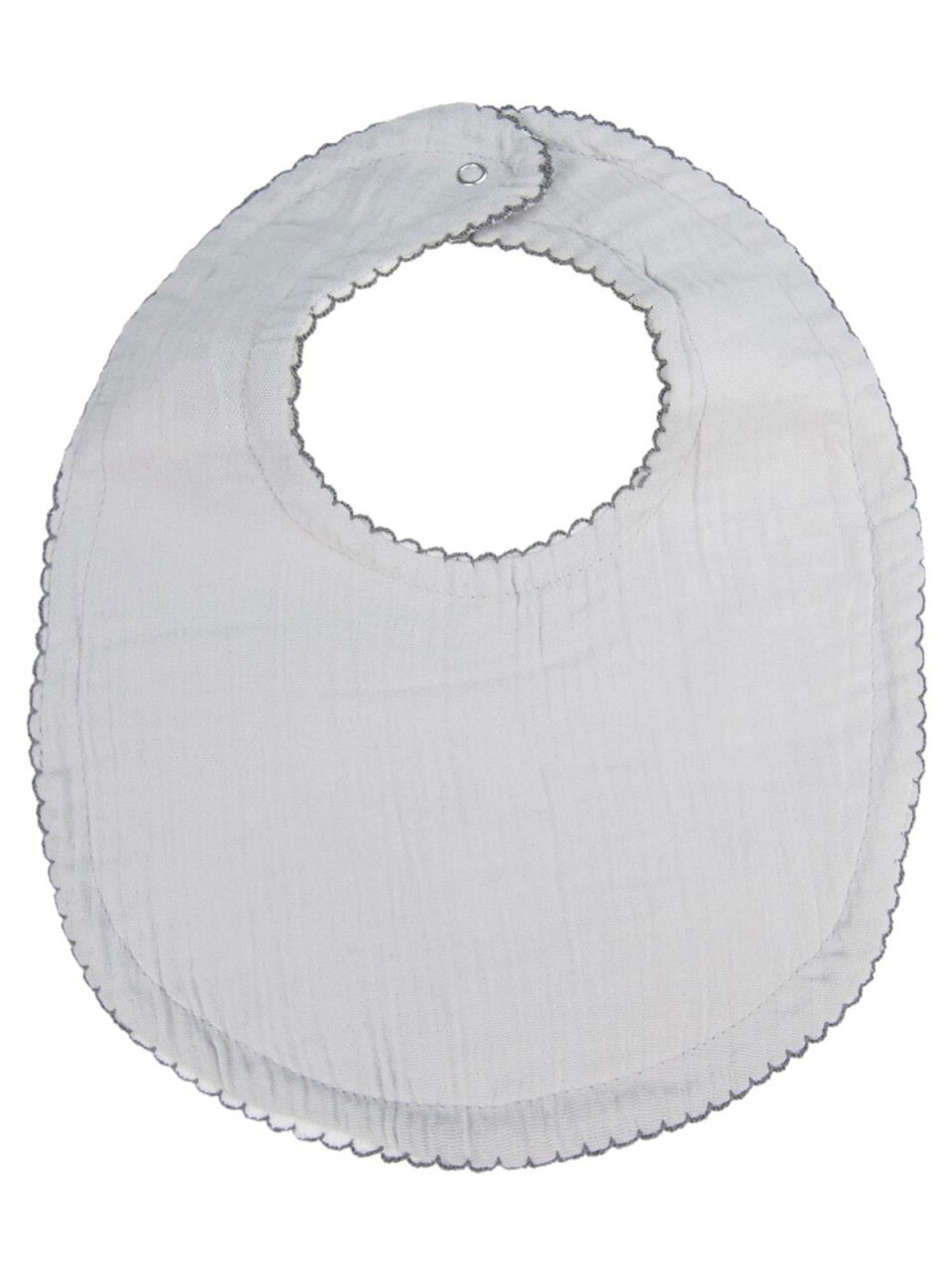 مريلة بيبي جيم من الموسلين المجعد، رقم 811، رمادي - 2