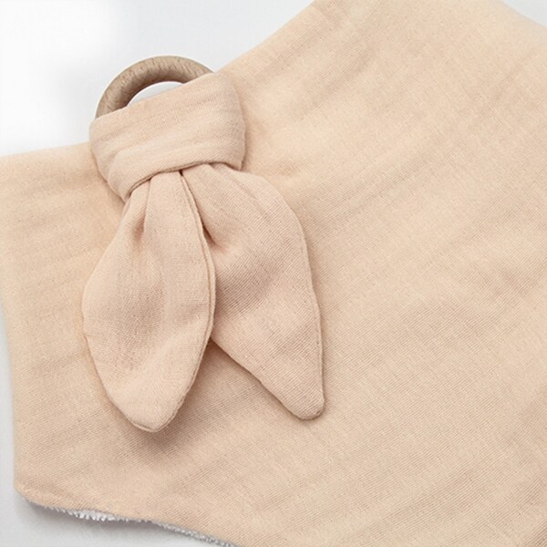 BabyJem عضاضة خشبية من الموسلين 736 سلمون - 2