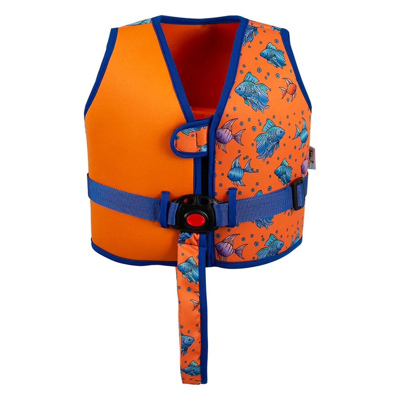 سترة سباحة للأطفال من بيبي جيم، رقم 855، لون برتقالي - 1