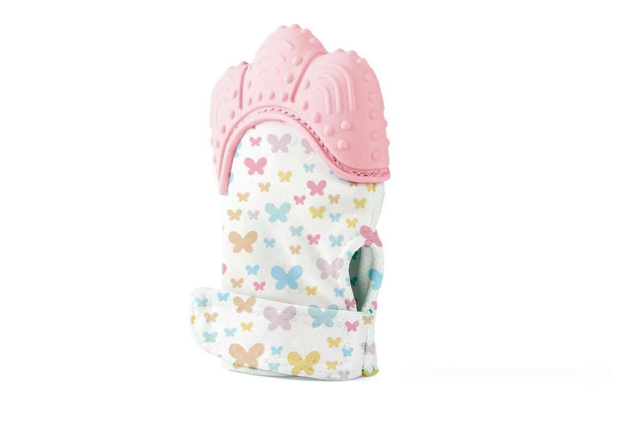 قفاز التسنين بيبي جيم 526 وردي - 1