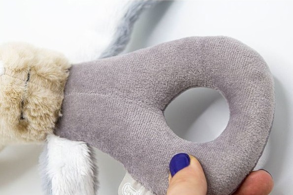 أرنب صغير قطيفة من بيبي جيم، مثبت بمقبض، 842 حجرًا - 5