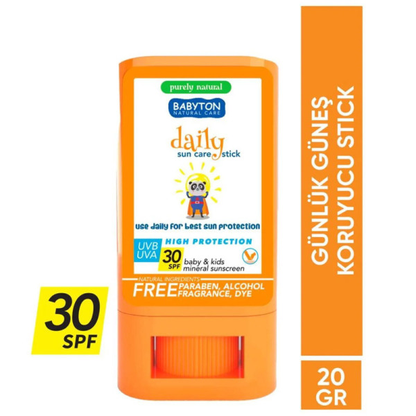 Babyton Bebek ve Çocuklar İçin Günlük Güneş Koruyucu Stick 20 Gr - 3