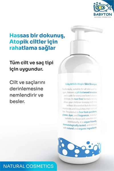 Babyton Bebekler ve Çocuklar İçin Atopik Şampuan 400 ml - 2
