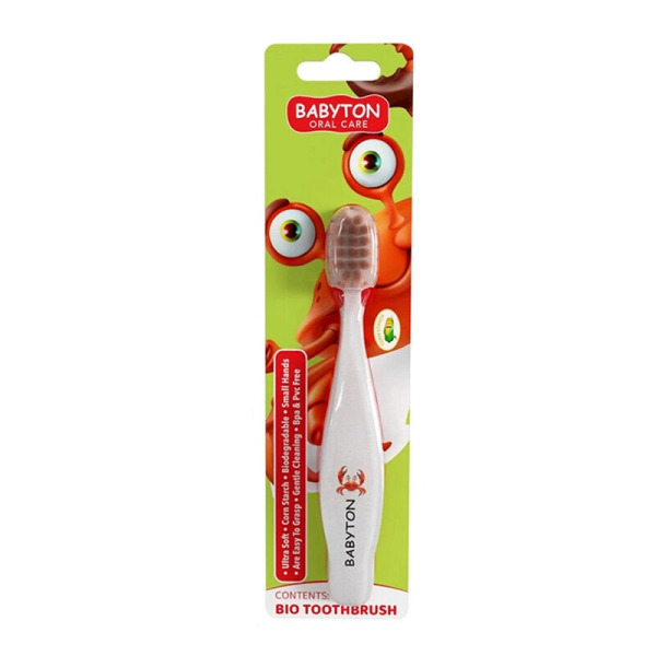 Babyton Bio Ultra Yumuşak Çocuk Diş Fırçası Yengeç - Babyton