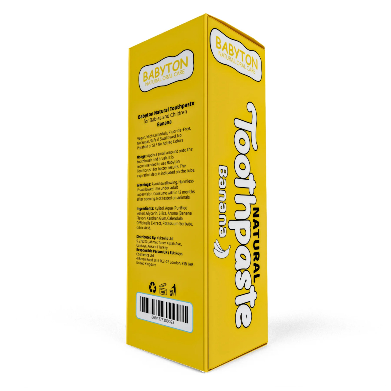 معجون أسنان بيبيتون العضوي بنكهة الموز الطبيعية 50 غرام - 3