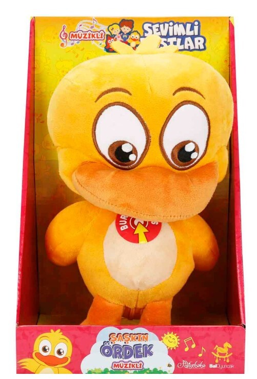 Müzikli Sevimli Dostlar Şaşkın Ördek Peluş 55115 - 5