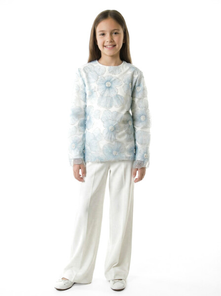 Kız Çocuk 3'lu Alt Üst Takım 11-15 Yaş 2039 Mavi - BEBEJODI