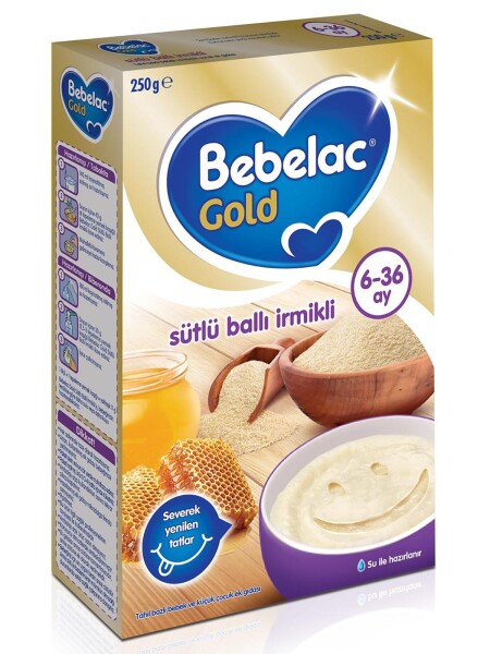 Bebelac Gold Sütlü Ballı İrmikli Kaşık Maması 250 Gr - Bebelac