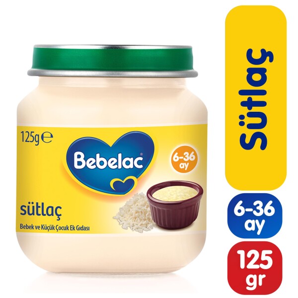 Bebelac Sütlaç Kavanoz Maması 125 Gr - Bebelac