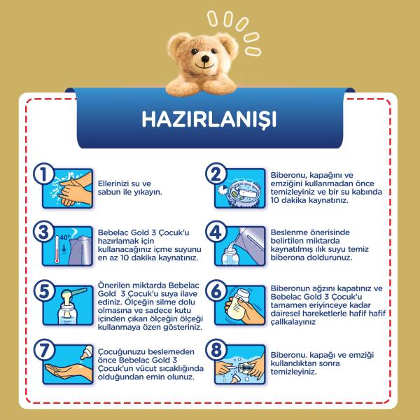 Bebelac Gold Bebek Devam Sütü No1 350 Gr - 5