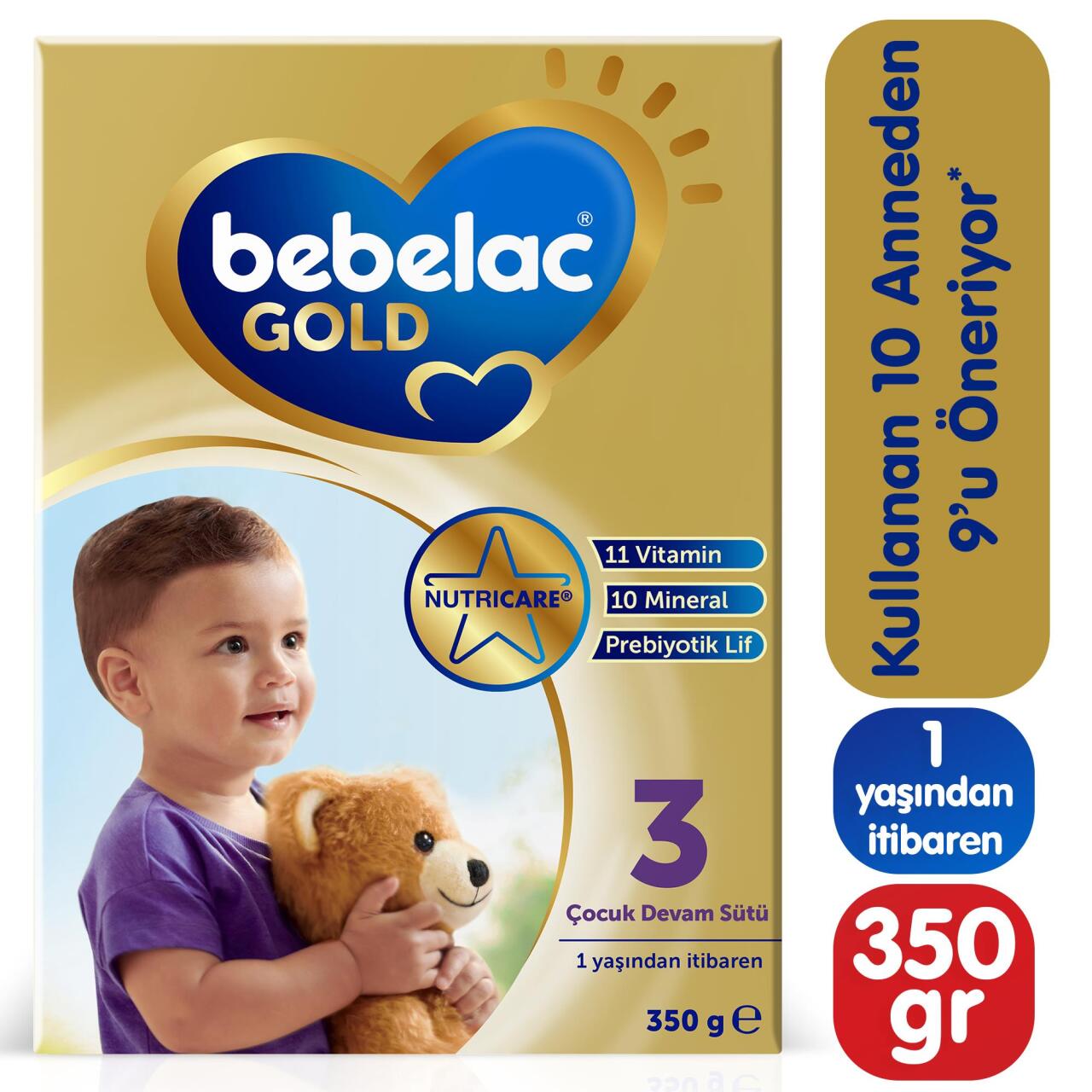 Bebelac Gold Bebek Devam Sütü No3 350 Gr - 1
