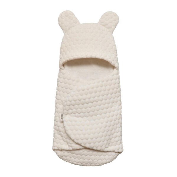 Bebitof Kabartmalı Velboa Kundak 95025 Ekru - Bebitof Baby