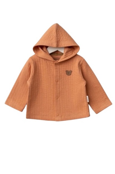 كارديجان أطفال بغطاء رأس من بيبيتوف 80153 تيراكوتا - Bebitof Baby