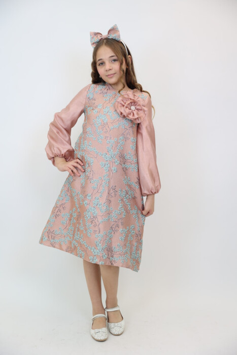 فستان بناتي من عمر 3-10 سنوات 3925 - 1