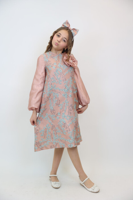 فستان بناتي من عمر 3-10 سنوات 3925 - 2