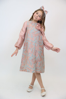 فستان بناتي من عمر 3-10 سنوات 3925 - 3