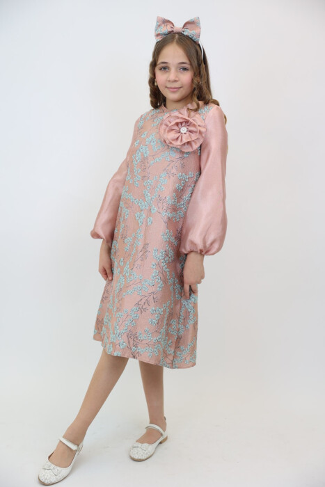 فستان بناتي من عمر 3-10 سنوات 3925 - 5