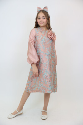 فستان بناتي من عمر 3-10 سنوات 3925 - 6