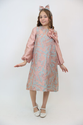 فستان بناتي من عمر 3-10 سنوات 3925 - 7