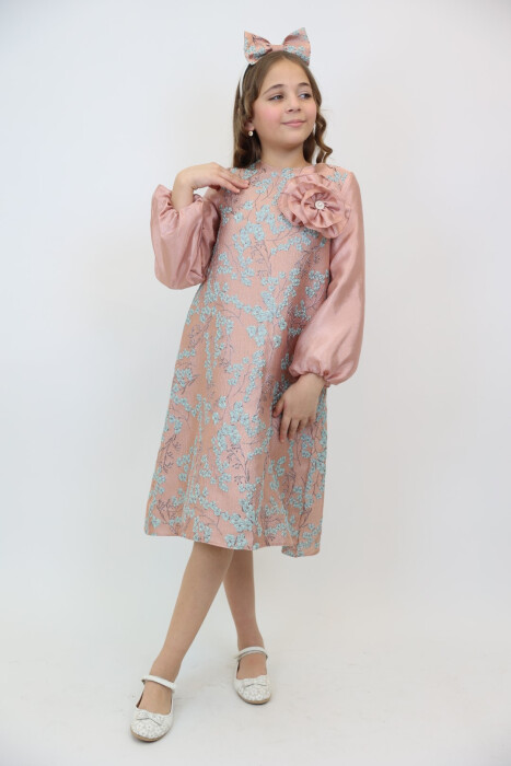 فستان بناتي من عمر 3-10 سنوات 3925 - 8