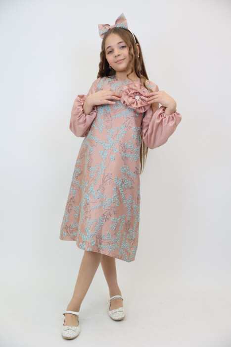 فستان بناتي من عمر 3-10 سنوات 3925 - 9