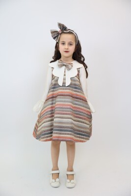 Kız Çocuk Elbise 2-7 Yaş 2929 Ekru - BELLADONNA