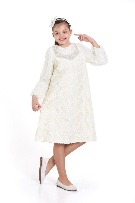 فستان بناتي من عمر 4 إلى 12 سنة 3927 - 2