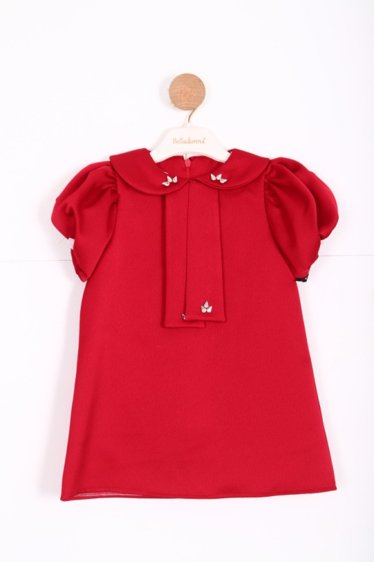 فستان بناتي بأكمام قصيرة من عمر 1 إلى 6 سنوات 2915-1 - 4