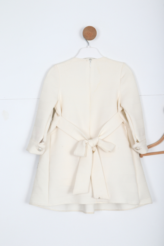 Kız Çocuk Elbise 2-7 Yaş 2946 Ekru - 4