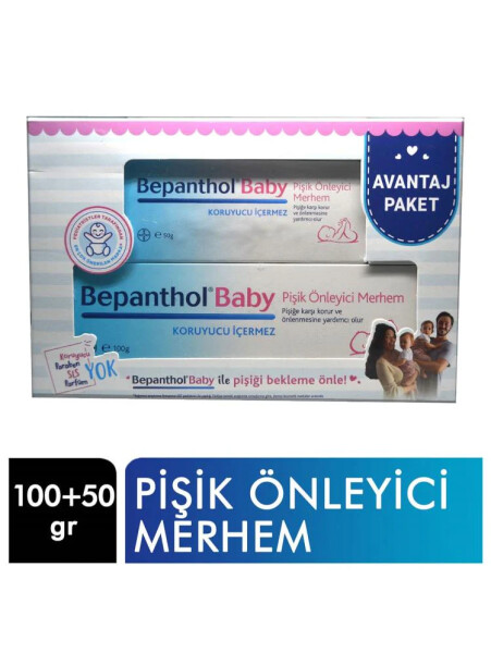 Bepanthol Baby Pişik Kremi Avantaj Paketi 100 Gr + 50 Gr - Bepanthol