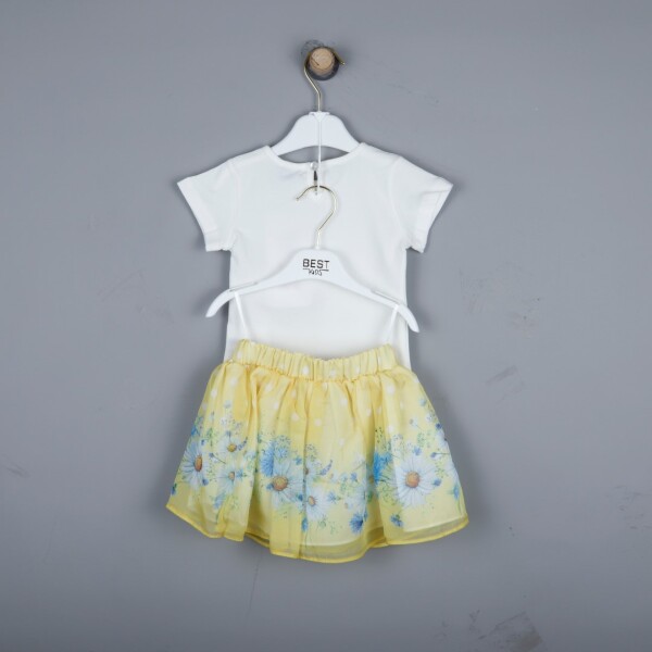 P-003316 (bes 2393) Kız Takım 6-18 Ay Ekru - Sari - 2