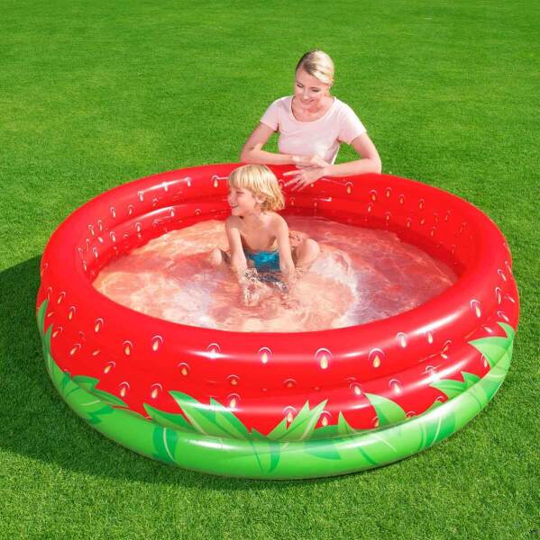 Bestway Çilek Desenli Çocuk Havuzu 122x25 Cm - 4