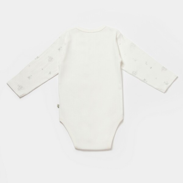Bibaby Biorganic Koala Jungle Uzun Kol Bebek Body 56973 Gri - 2