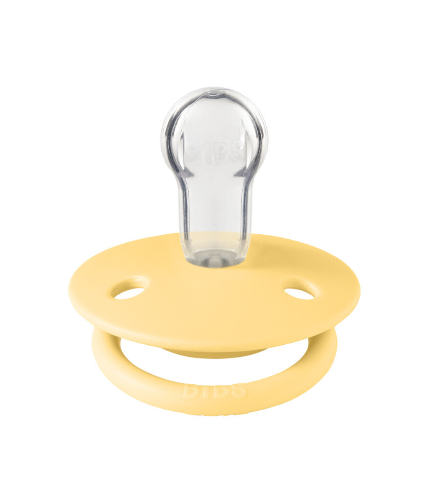 لهاية سيليكون من Bibs De Lux، مناسبة للأطفال من عمر 0 ​​إلى 36 شهرًا، لون زبدة فاتحة - 2