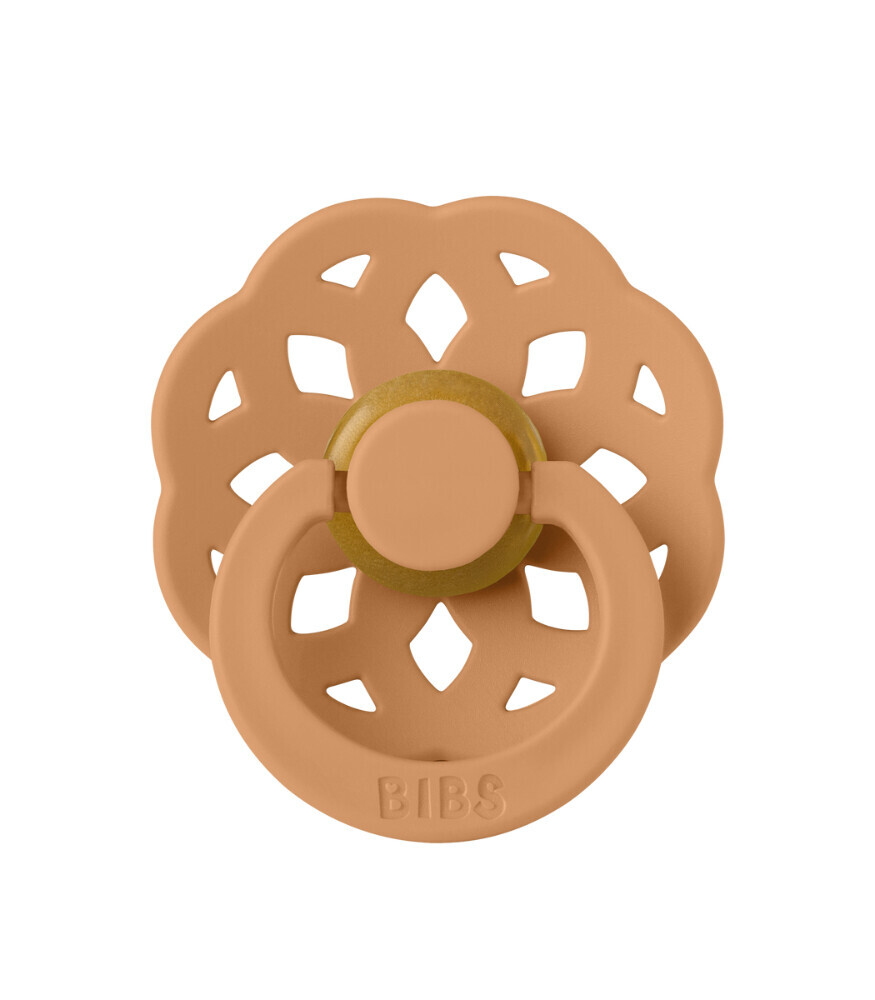 لهاية مطاطية من بيبس بوهيم، مناسبة للأطفال من عمر 0 ​​إلى 6 أشهر، بتصميم يقطينة - 1