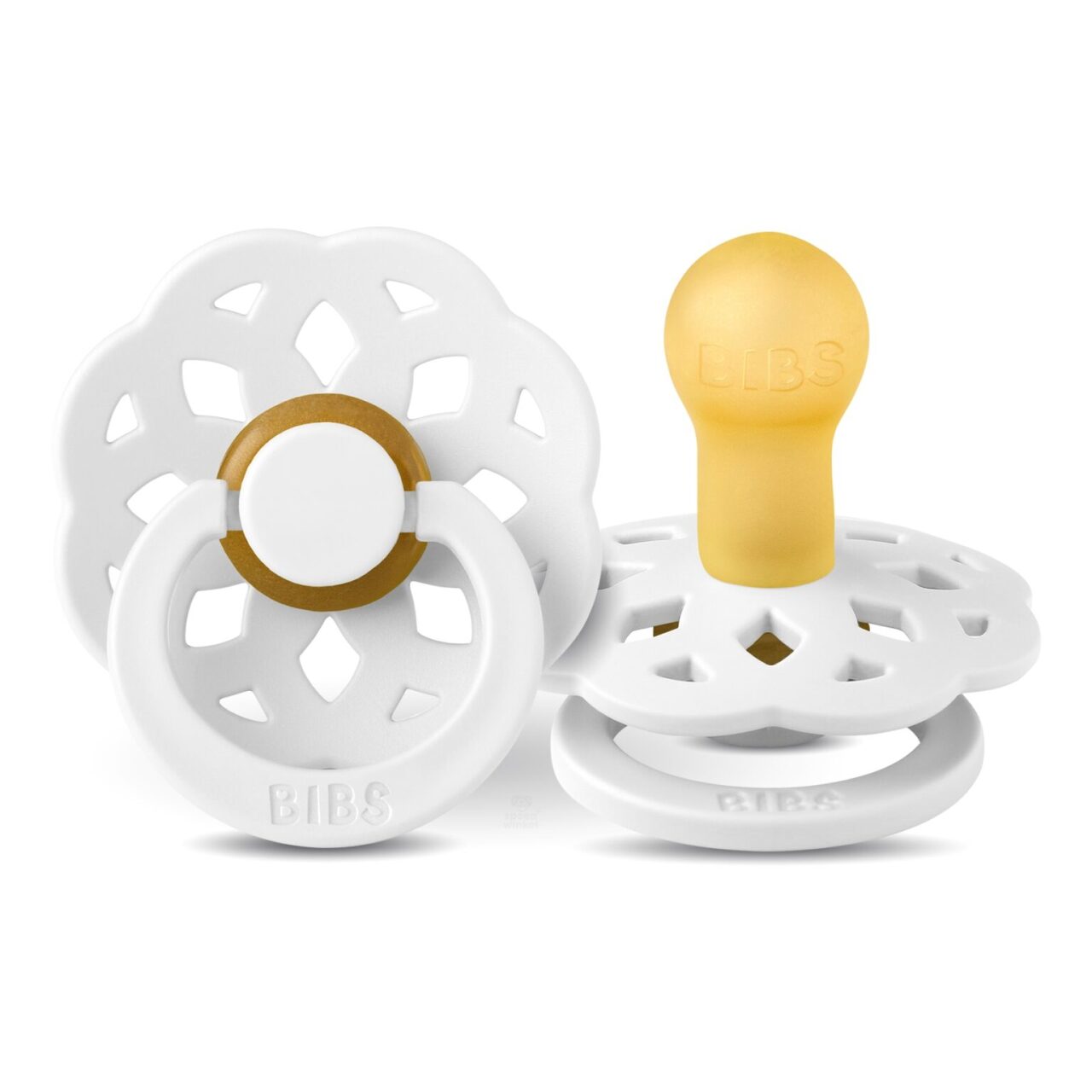 لهاية مطاطية بيضاء من بيبس بوهيم، مناسبة للأطفال من عمر 0 ​​إلى 6 أشهر - 1