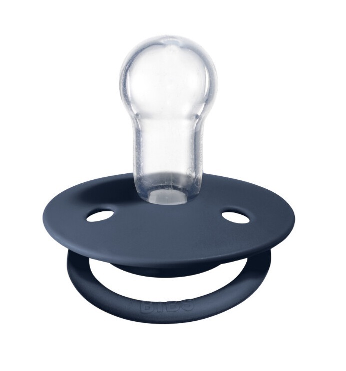 Bibs De Lux Silikon Emzik 0-36 Ay Steel Blue - 1