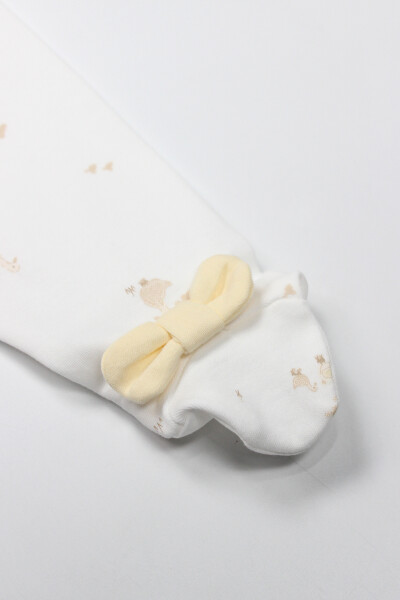 Bistyle Patikli Alt Welcome Baby Duck 16107 Sarı-Ekru - 3