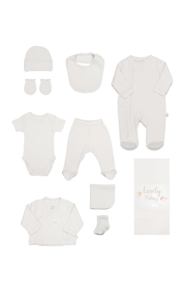 Bi̇style 10'lu Hastane Çıkışı Modal Lovely Fishing 11115 Ekru - Bistyle