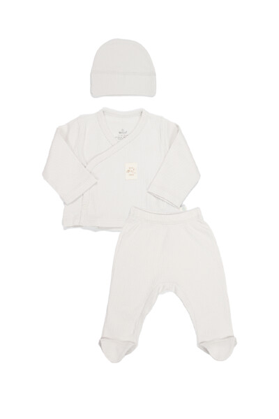 Bi̇style 3'lü Zibin Takim Modal Lovely Fishing 13119 Ekru - Bistyle