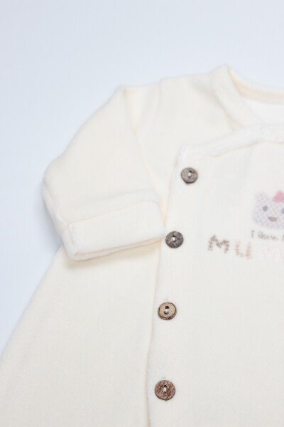 Bi̇style Tulum Kadi̇fe I Love Mummy 15123 Ekru - 3