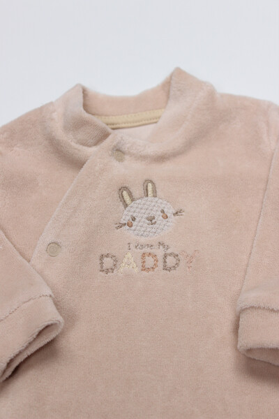 Bi̇style Tulum Kadi̇fe I Love Daddy 15125 Bej - 2