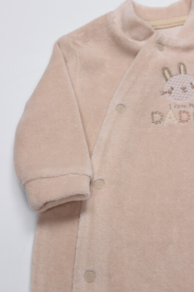 Bi̇style Tulum Kadi̇fe I Love Daddy 15125 Bej - 3